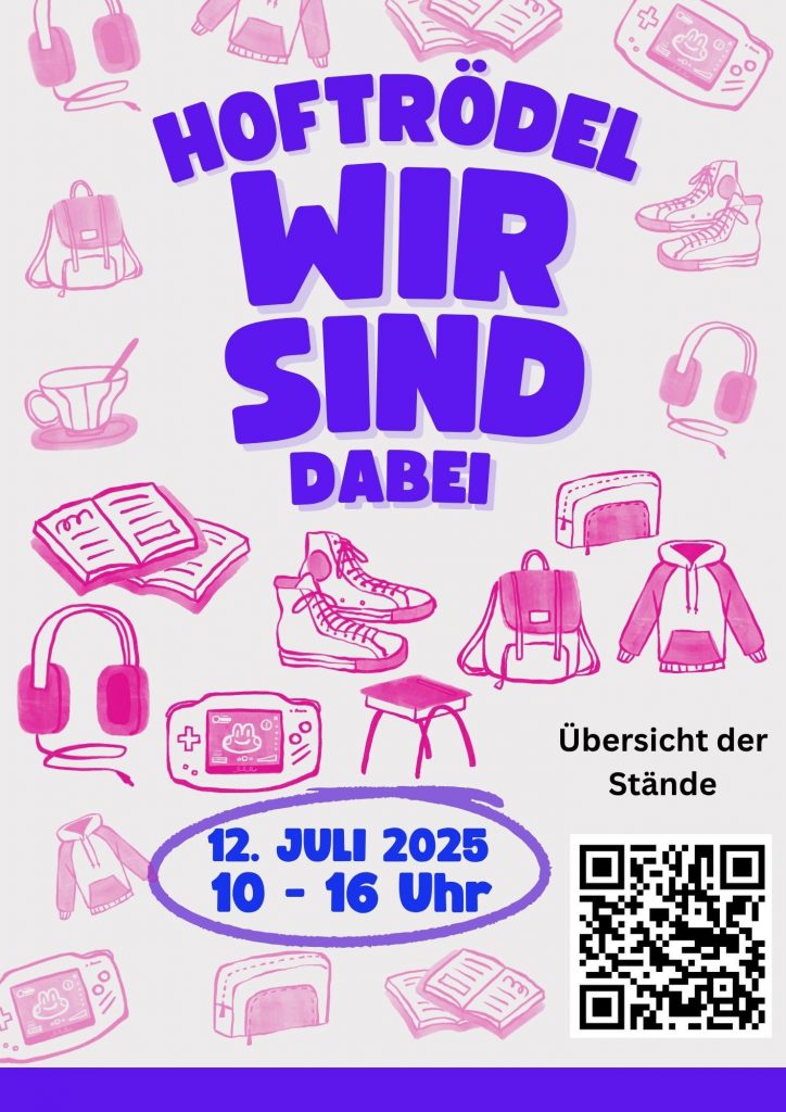 Schild zum Selbstausdrucken zum Kenntlichmachen eines Trödelstandorts